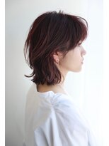 トリッカ 銀座(tricca)&nbsp;鎖骨ミディアムウルフレイヤー顔周りレイヤー20代30代40代