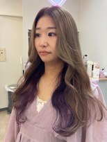 ヒョンミョン ライズバイレボ 取手店(hyon myon/RISE by REVO)&nbsp;レイヤーカット/デザインカラー/オリーブベージュ[取手/取手駅]