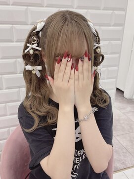 リルミー(Lilme) リボンたっぷりハートツインテール*まゆ