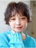 リラクシーなメッシーウェーブマッシュショート