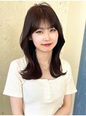 レイヤーカット 韓国ヘア 髪質改善 顔周りカット