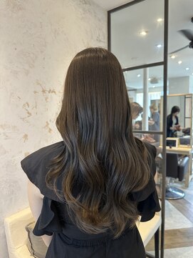 ホネン(honen) ワンホンヘア×マロングレージュ