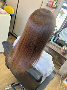 ショコラ アッシュカラーにインナーメッシュ