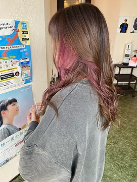 スウィートハンズ 具志川店(Sweet Hands) インナーカラー/白髪ぼかし/ピンクカラー/透明感カラー/