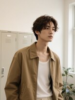 エイチ メンズ(H)&nbsp;ツイストパーマフェザーパーマスパイキーショートセンター分け