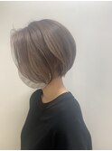 ハイトーングレージュ×ショートボブ【add】