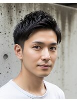 ▼アップバング/メンズカット/ツーブロック/ビジネスマン
