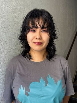 パーク(PAAQ) 【paaqイズミ】ウルフパーマ/ウルフスタイル/ミディアムパーマ