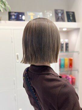 シュク 高円寺(SYUK) 切りっぱなしボブ/姫カット/ミルクティーベージュ【SYUK】kanna