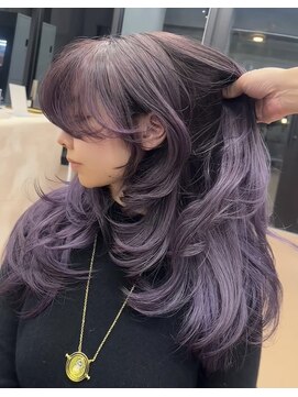 ヌエン 渋谷(NU/EN) 秋冬オススメ！アメジストパープル×バタフライレイヤー