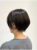 【江添茉友】ショートボブ/グレージュ/艶カラー