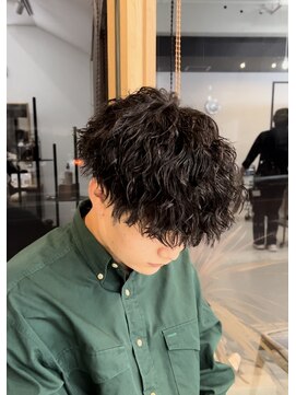 メンズギフト(men's GIFT) 刈り上げツーブロックツイストスパイラルパーマメンズマッシュ