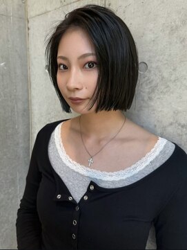 ビューズ(VIEWS) 切りっぱなしボブカットワンホンヘア/表参道南青山美容室