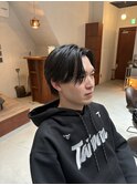 刈り上げなし毛流れセンターパート