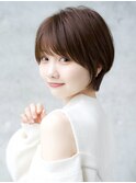 前髪あり大人小顔ショートボブ 30代40代50代【AIN.表参道】川原