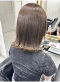 暗めカラーグランマッシュデザインカラーフェイスフレーミング