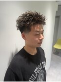 【メンズ】スパイキーパーマ