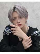 men's salon tiam 渋谷 メンズカット/メンズカラー/韓国【ティアム】&nbsp;シルバーセンターパートウルフ