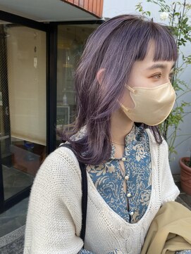 ベンジー 蔵前店(benji) 透明感イルミナカラー×顔まわりカット　暗髪 前髪カット 蔵前