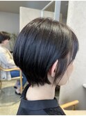 くびれショート/おとなショート/黒髪/