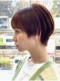 30代40代大人女性/前髪ありショートボブ/ショートヘア/髪質改善