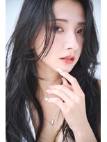 大人小顔ロングレイヤー韓国ヘア