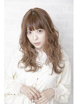 ルルディ バイ アフロディーテ銀座(luludi by APHRODITE)&nbsp;黒髪/グレーベージュ/レイヤーロング/前髪パーマ/銀座