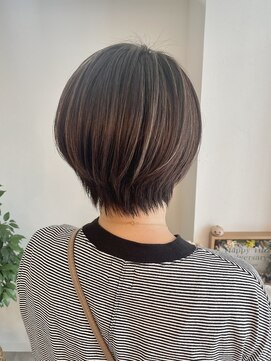 ギフト(Gift. hair&spa) 【Gift.hair&spa】丸みショート×ハイライト