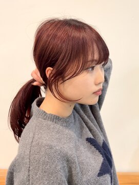 ビューエヒメ(VIEW EHIME) 顔まわりカット/レイヤーカット/韓国/ロングヘア/グレージュ