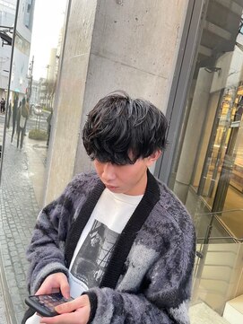 ヘアサロン アウラ(hair salon aura) シャドウパーマ波巻きパーマツイストスパイラル