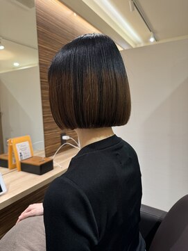 ディアローグ 瑞江南口店 朝楽な切りっぱなしボブ