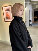 似合わせカット/ブリーチカラー/ベージュカラー