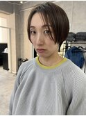髪質改善カラー　似合わせカット　ショート