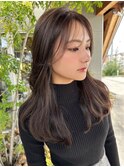 レイヤーカット/2wayバング/透明感カラー/ツヤ髪