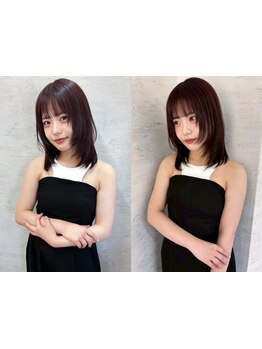 《透明感×艶×柔らかさ》を引き出す似合わせカット*。顔周りや前髪カットデザインでぐっと印象チェンジ♪
