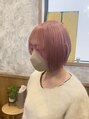 アグ ヘアー シータ 大宮店(Agu hair theta)&nbsp;切りっぱなしボブ＋ホワイトピンクカラー♪