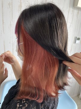 ロア 熊本(LOA) サンセットオレンジ　インナーカラー