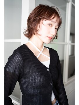 マグノリア オモテサンドウ(MAGNOLiA Omotesando) 顔まわりカットが可愛い♪レイヤーボブパーマ・・・SAKUYA