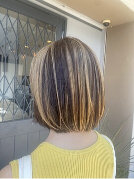 ヘアーアンドスパ エンジェイ(HAIR＆SPA enj) コントラストハイライト