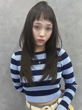 アイヴァン(AIVAN) レイヤーカット y2kバング ハイレイヤー ハッシュカットi