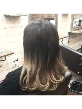 クリア(clear) クリアベージュグラデーション