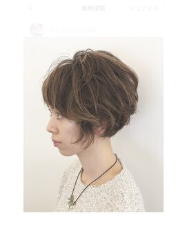 ヘアークリアー 春日部 大人可愛いネープレス前下がりふんわりショート/30代40代50代