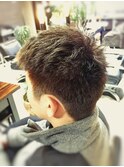 【CAN】アシメ×バングアップ×ツーブロック×ハイトーンカラー