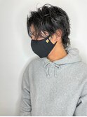 アップバングパーマ