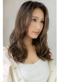 外国人風イヤリングカラー小顔大人ハイライトY上尾10代20代30代