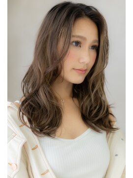 カバーヘア ブリス 上尾西口店(COVER HAIR bliss) 外国人風イヤリングカラー小顔大人ハイライトY上尾10代20代30代