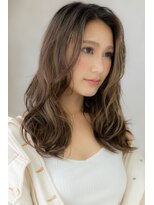 カバーヘア ブリス 上尾西口店(COVER HAIR bliss) 外国人風イヤリングカラー小顔大人ハイライトY上尾10代20代30代