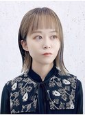 ベルボブ×くすみグレージュ×フェイスフレーミング