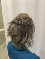 アキオドットヘアー(AKIO.hair)&nbsp;ミディアムヘアーオススメ！　ハーフアップアレンジセット！