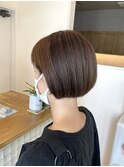 耳掛けミニボブ/ショートカット